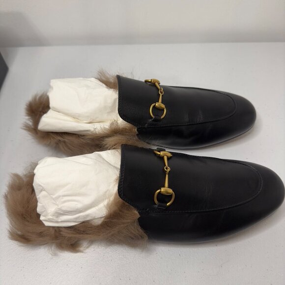 Gucci Princetown Fur Mules - Picture 7 of 16